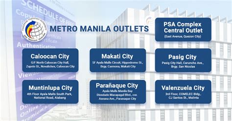 psa branches in metro manila|Find the nearest PSA CRS outlets in Manila. .